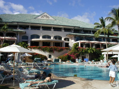 Manele Bay Hotel, Pool Entrance, Lanai