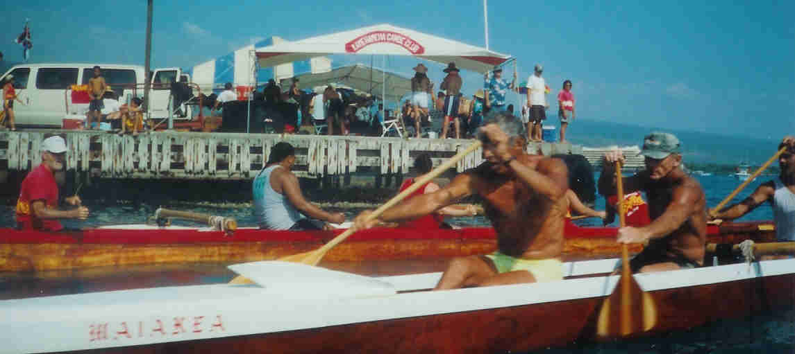 Canoe Race in Kona, "the Big Island", Hawaii